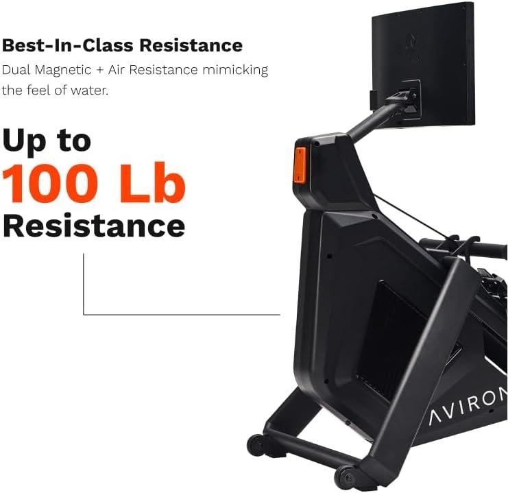 Aviron Strong Series Rower with 22" HD Touchscreen