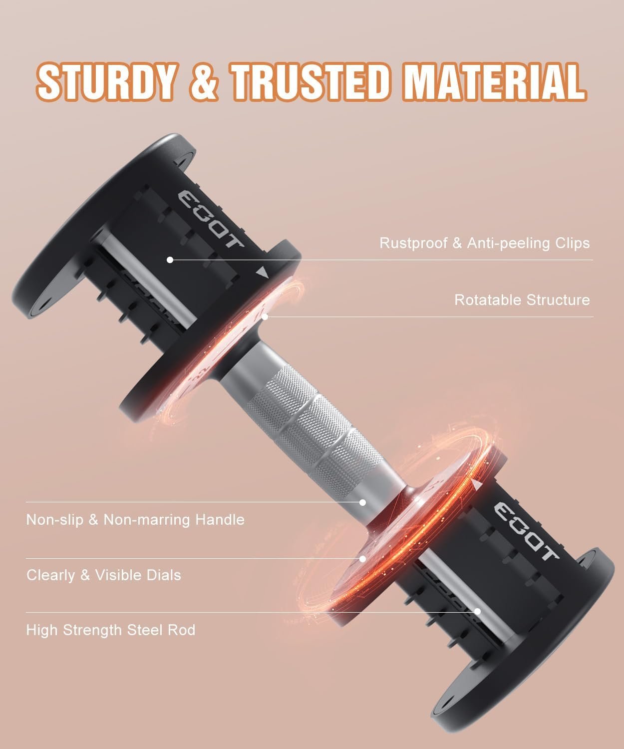 EOAT Adjustable Dumbbell Single 55LB