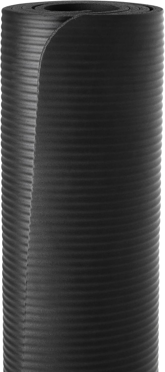 Amazon Basics Extra Thick Exercise Yoga Mat with Carrying Strap