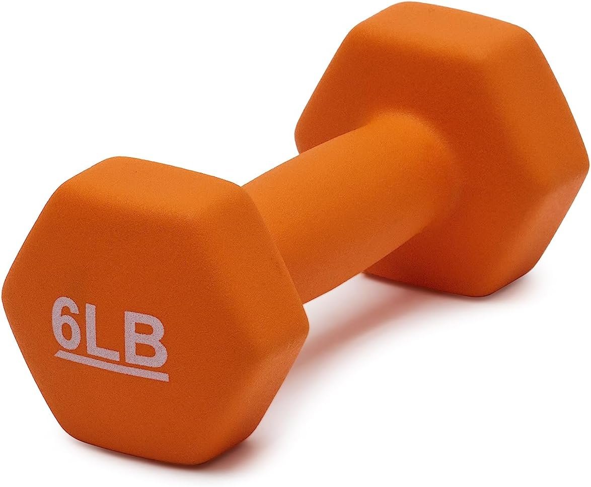 6 Pound Neoprene Dumbbells