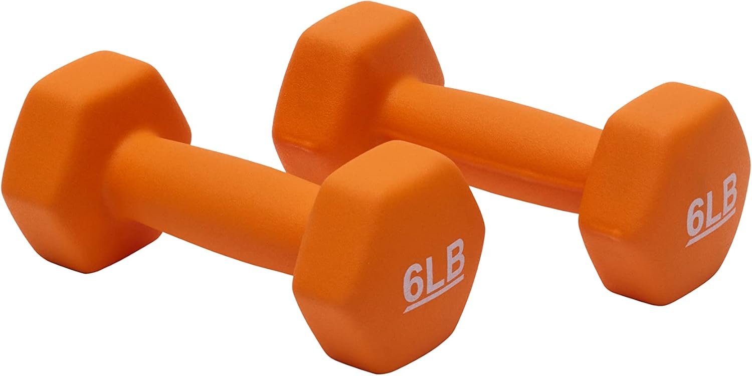 6 Pound Neoprene Dumbbells