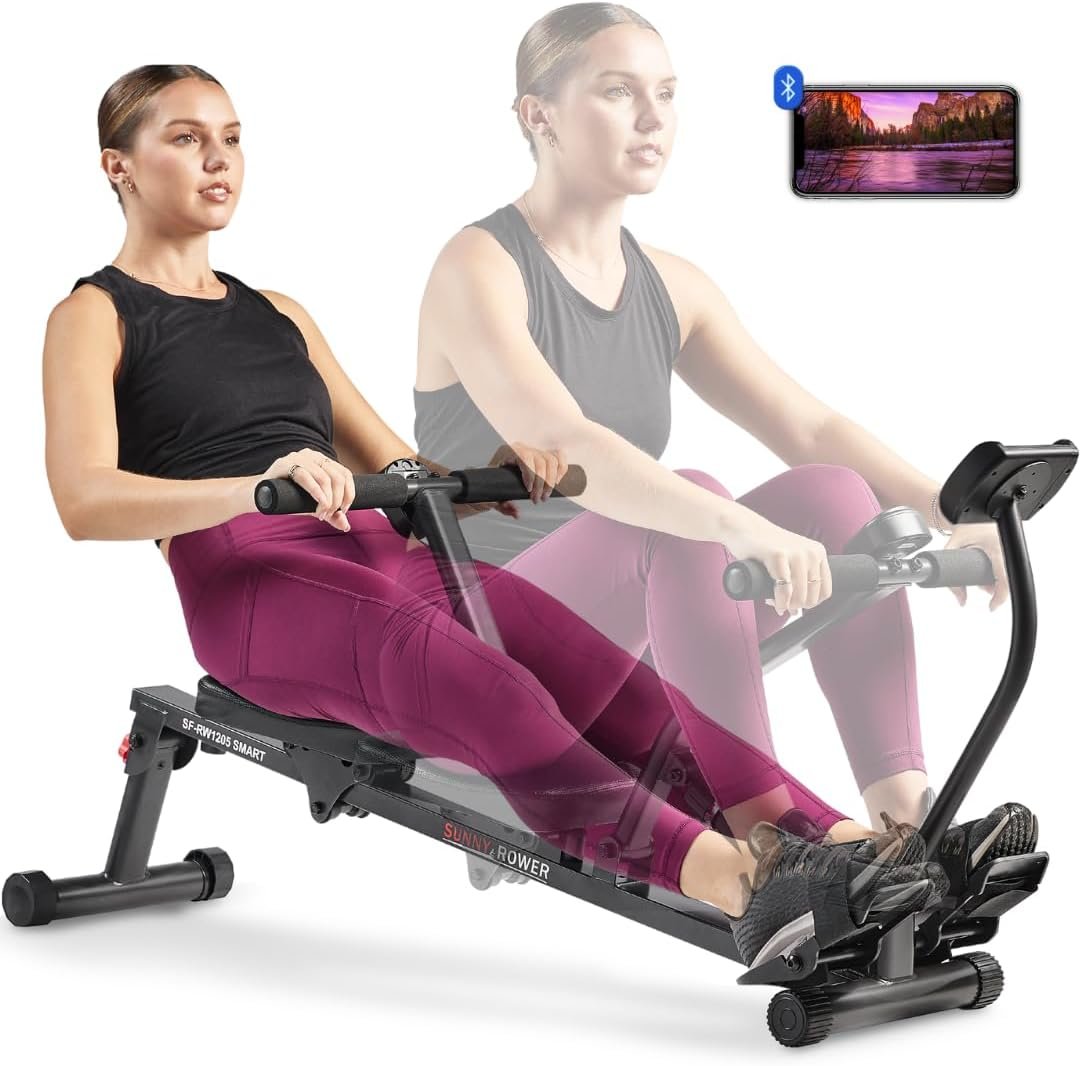 Sunny Health & Fitness Smart Adjustable Rower