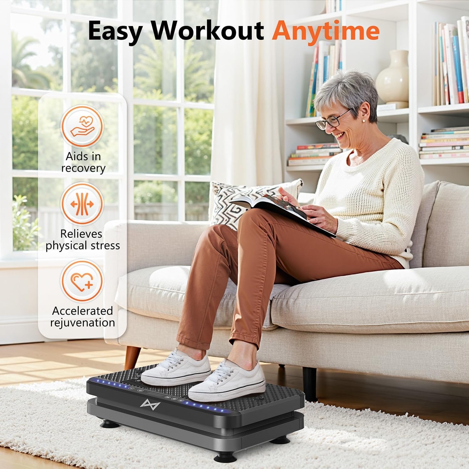 AXV Vibration Plate Fitness Platform Exercise Machine