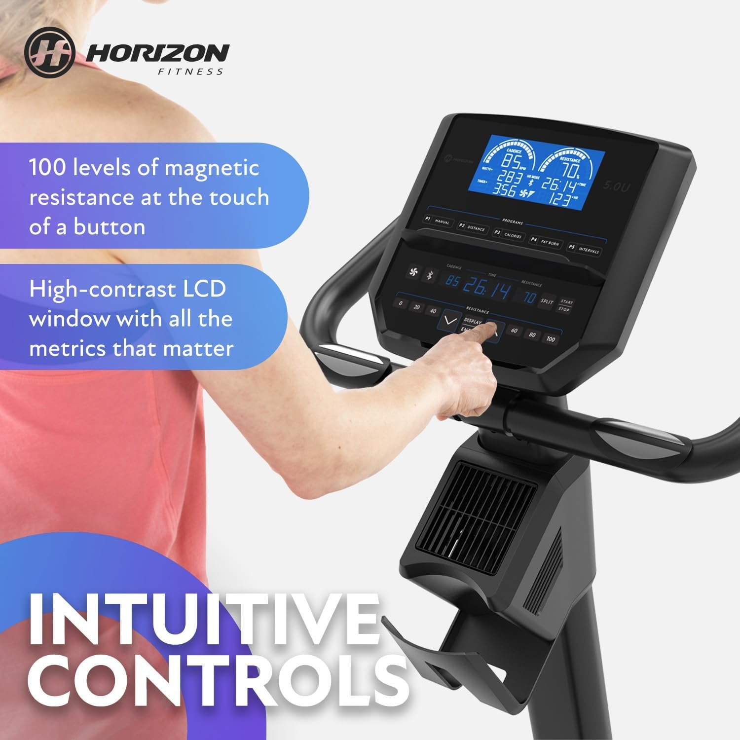 Horizon Fitness 5.0U Upright Exercise Bike