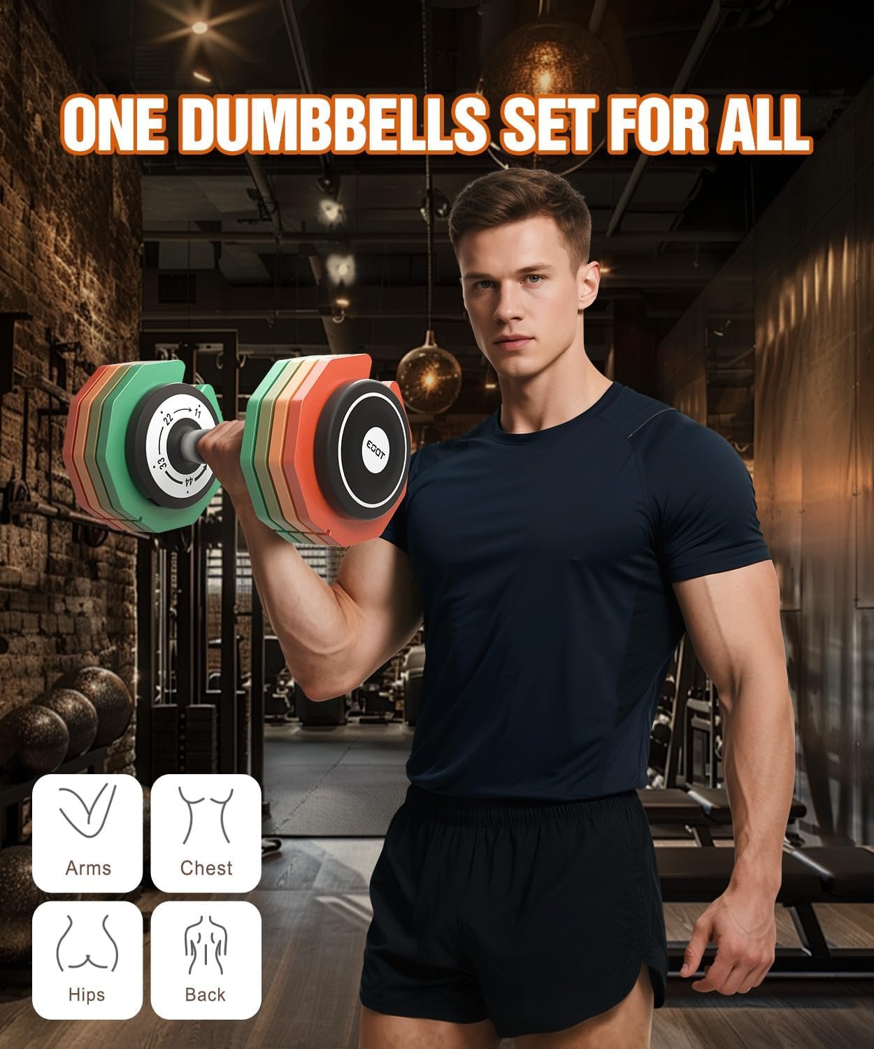 EOAT Adjustable Dumbbell Single 55LB