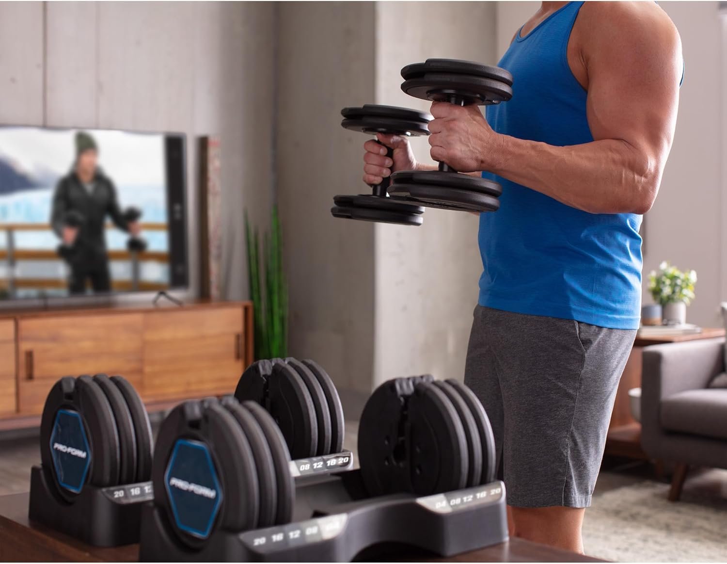 ProForm Rapid Strike Adjustable Dumbbell Set