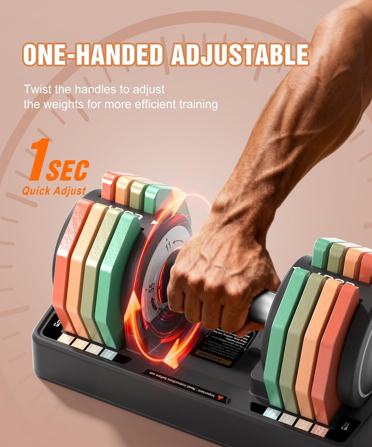 EOAT Adjustable Dumbbell Single 55LB