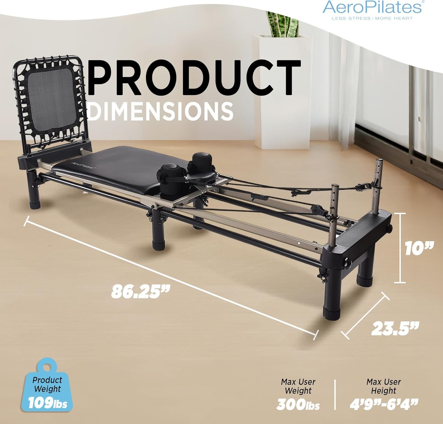AeroPilates Reformer Home Workout Pilates Machine