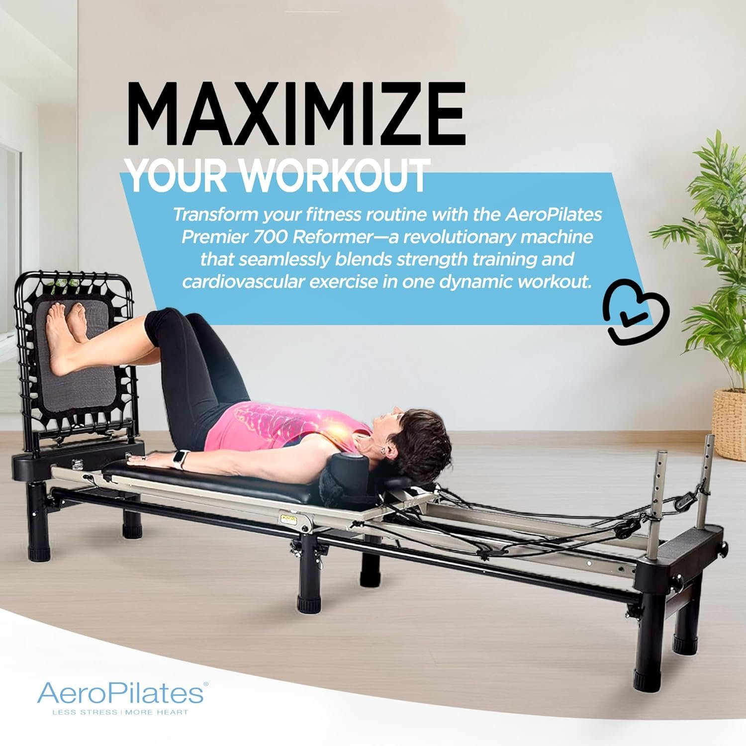 AeroPilates Reformer Home Workout Pilates Machine