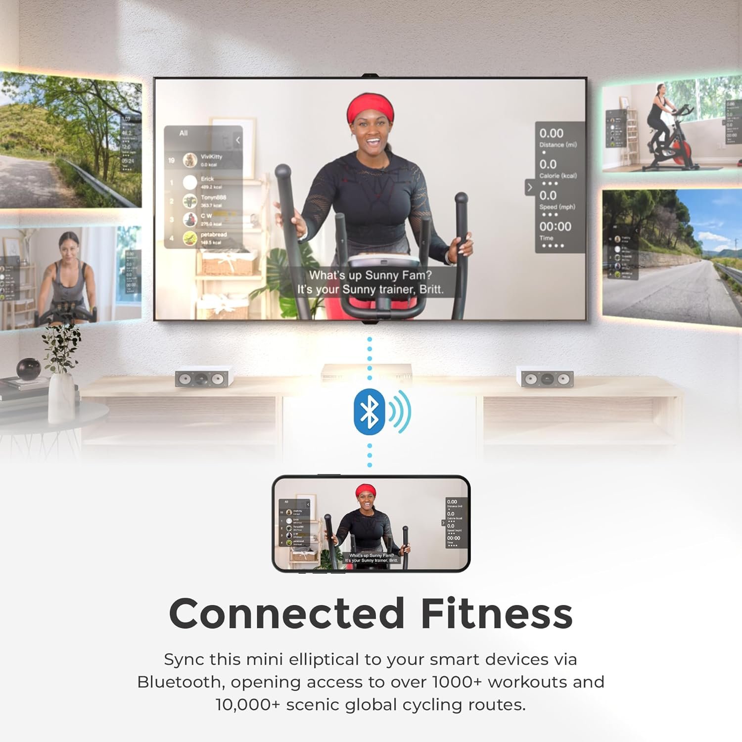 Sunny Health & Fitness Under Desk Elliptical Machine