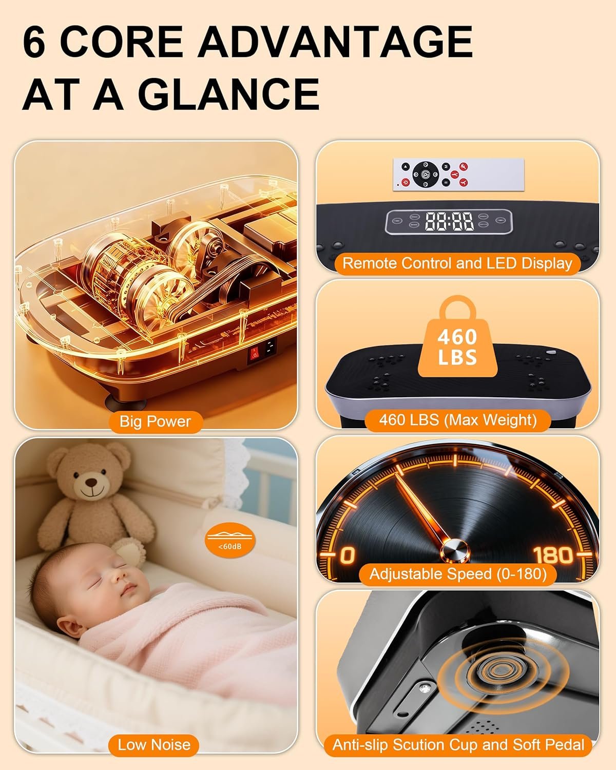 Hophorse Vibration Plate Exercise Machine