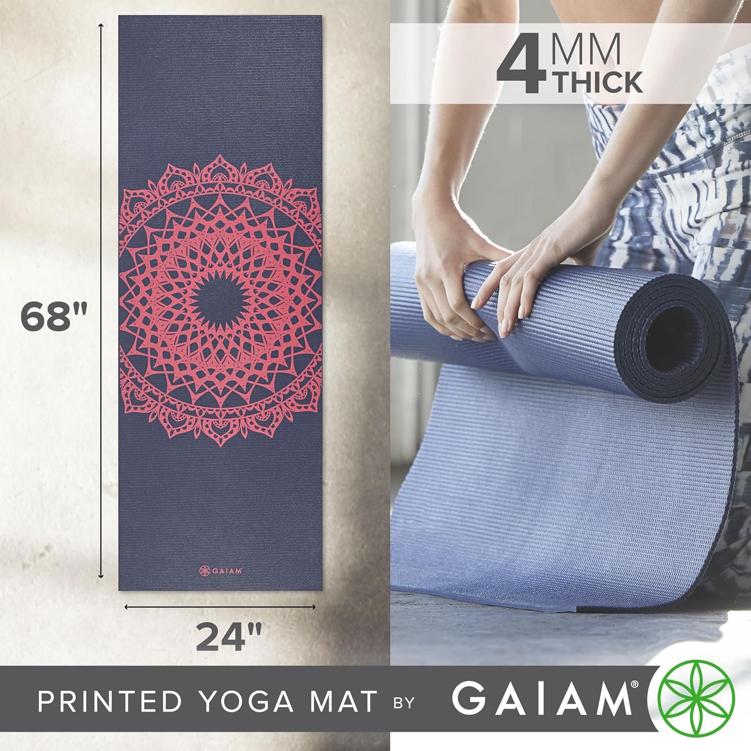Gaiam Classic Print Yoga Mat
