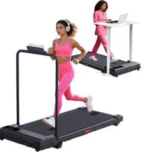 HevGlrm Walking Pad Treadmills with Incline and Handles
