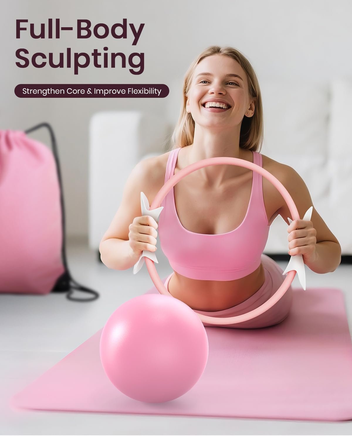 Fuelion Pilates Ring Set for Women