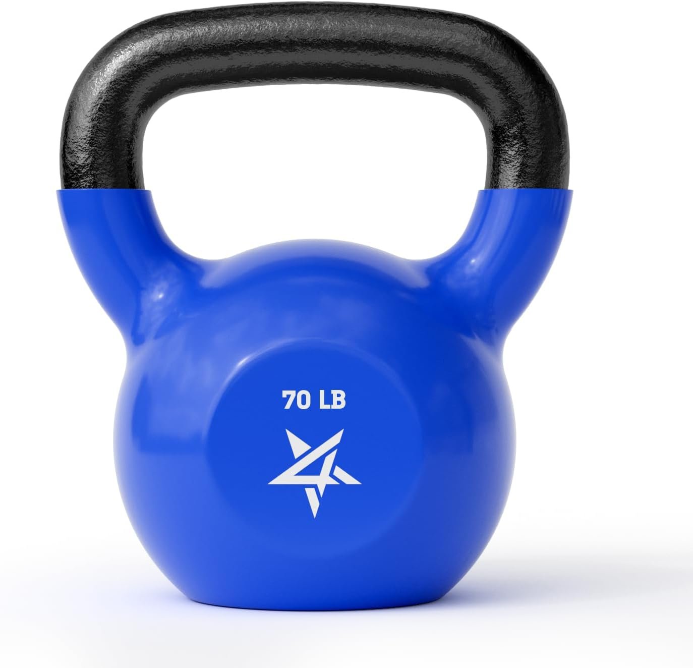 70 Pound Yes4All Vinyl Coated Cast Iron Kettlebell