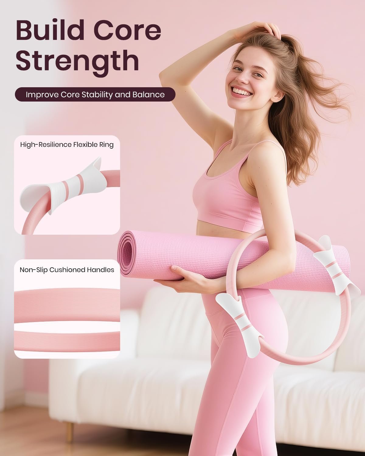 Fuelion Pilates Ring Set for Women