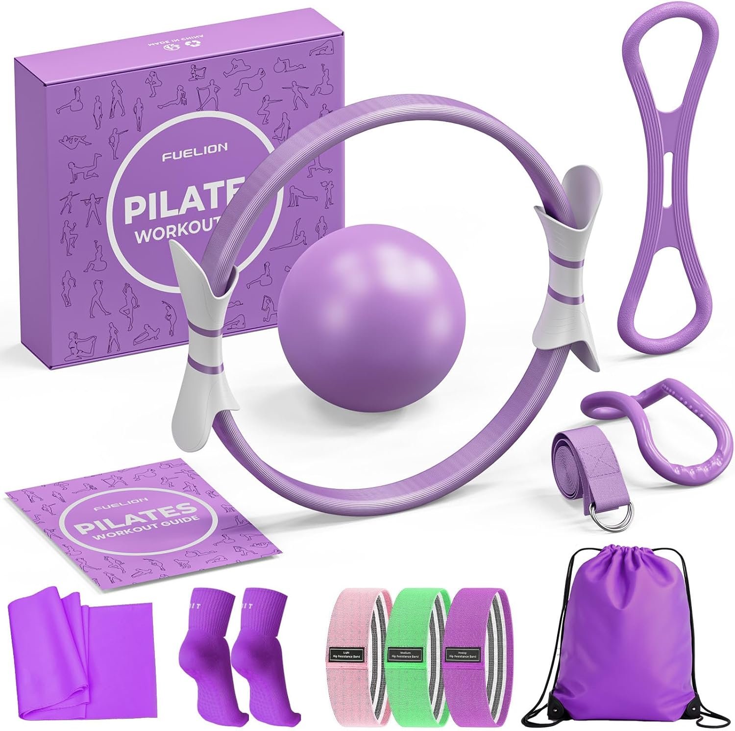 Fuelion Pilates Ring Set for Women