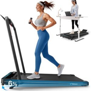 MERACH Walking Pad Treadmill with Handle Bar and 6% Incline
