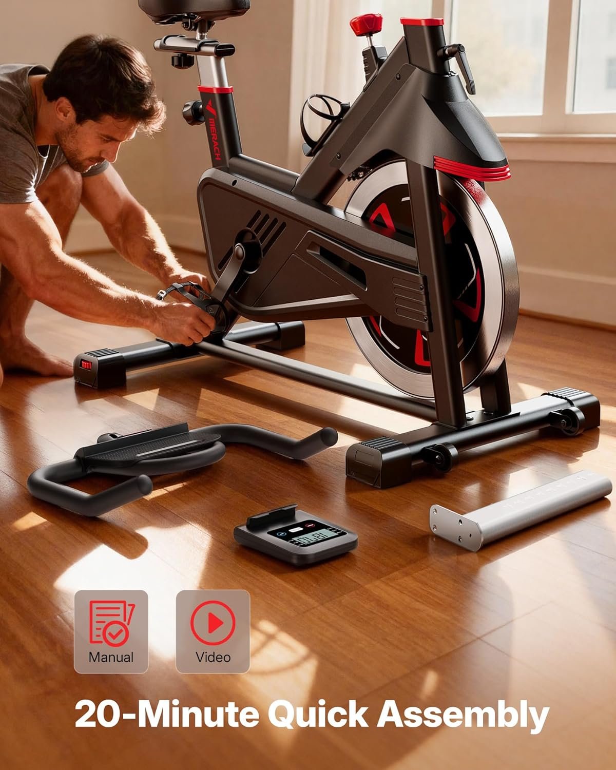 MERACH S38 Exercise Bike for Home Gym