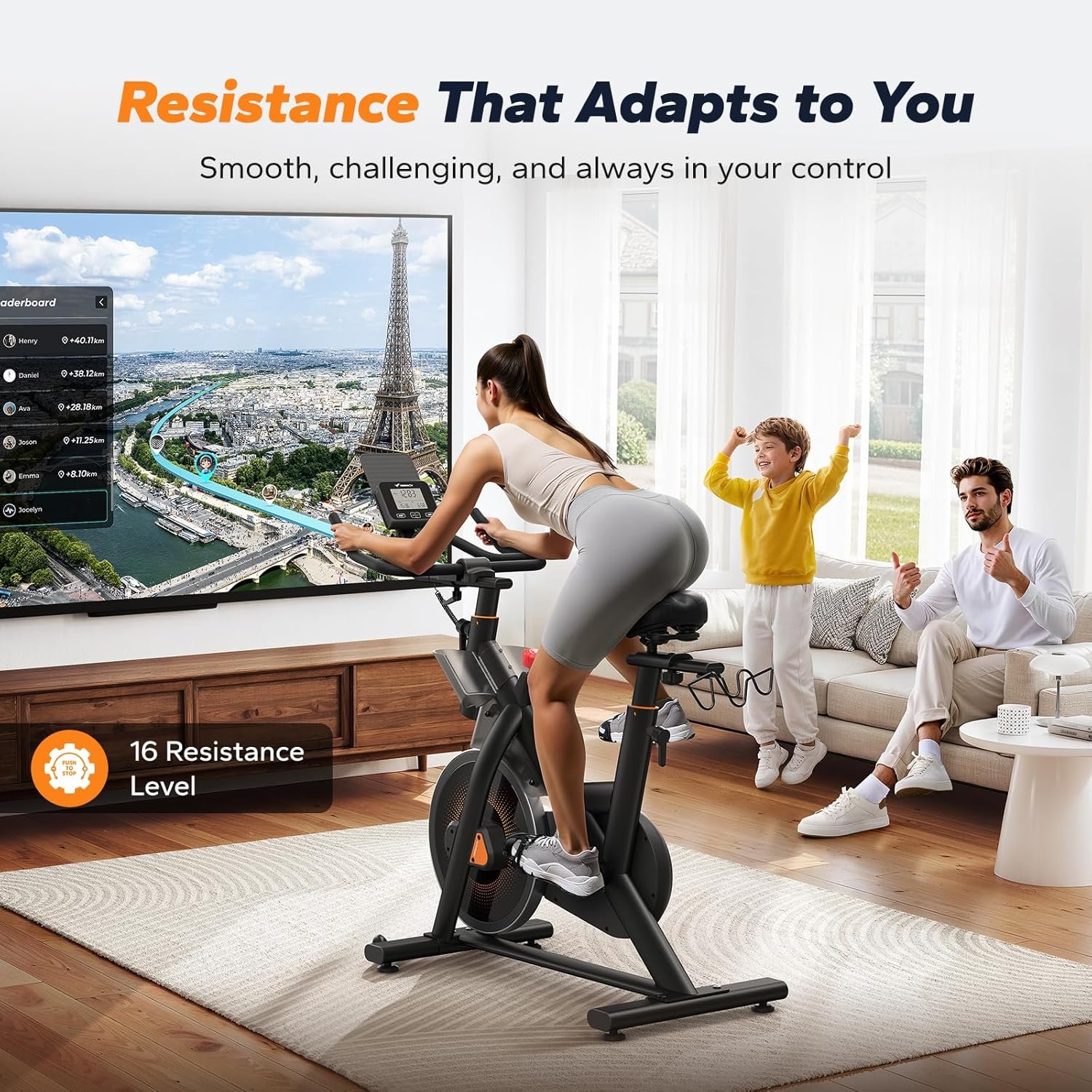 MERACH S29 Self‑Powered Auto‑Resistance Exercise Bike