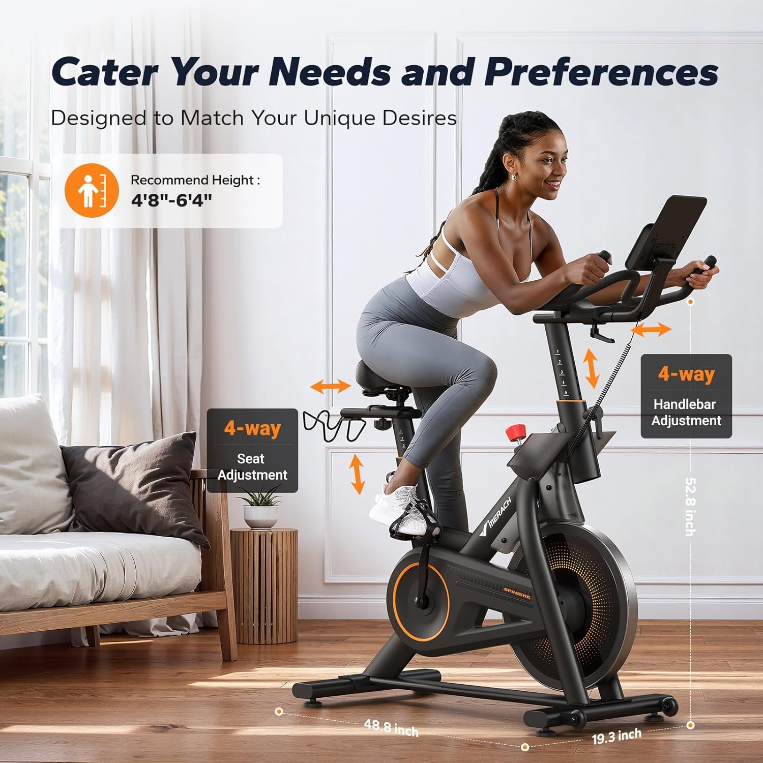 MERACH S29 Self‑Powered Auto‑Resistance Exercise Bike