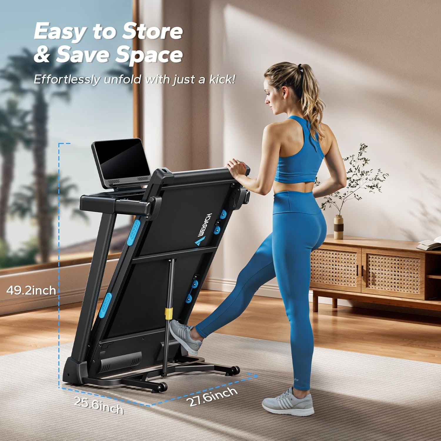 MERACH Treadmill with 6% Manual Incline